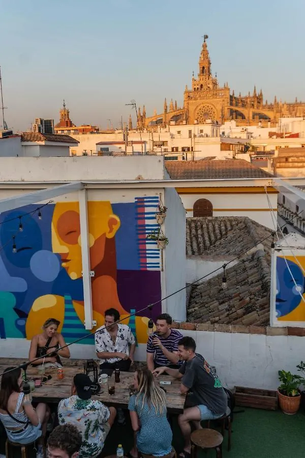 La Banda Rooftop Hostel Sevilla İspanya